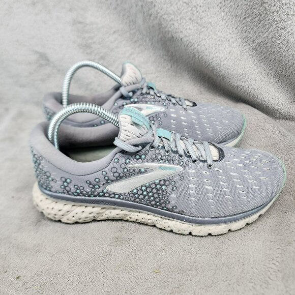 Brooks Shoes Womens Size 9 Glycerin 17 Gray Lace Up Athletic Sneakers - Picture 5 of 12